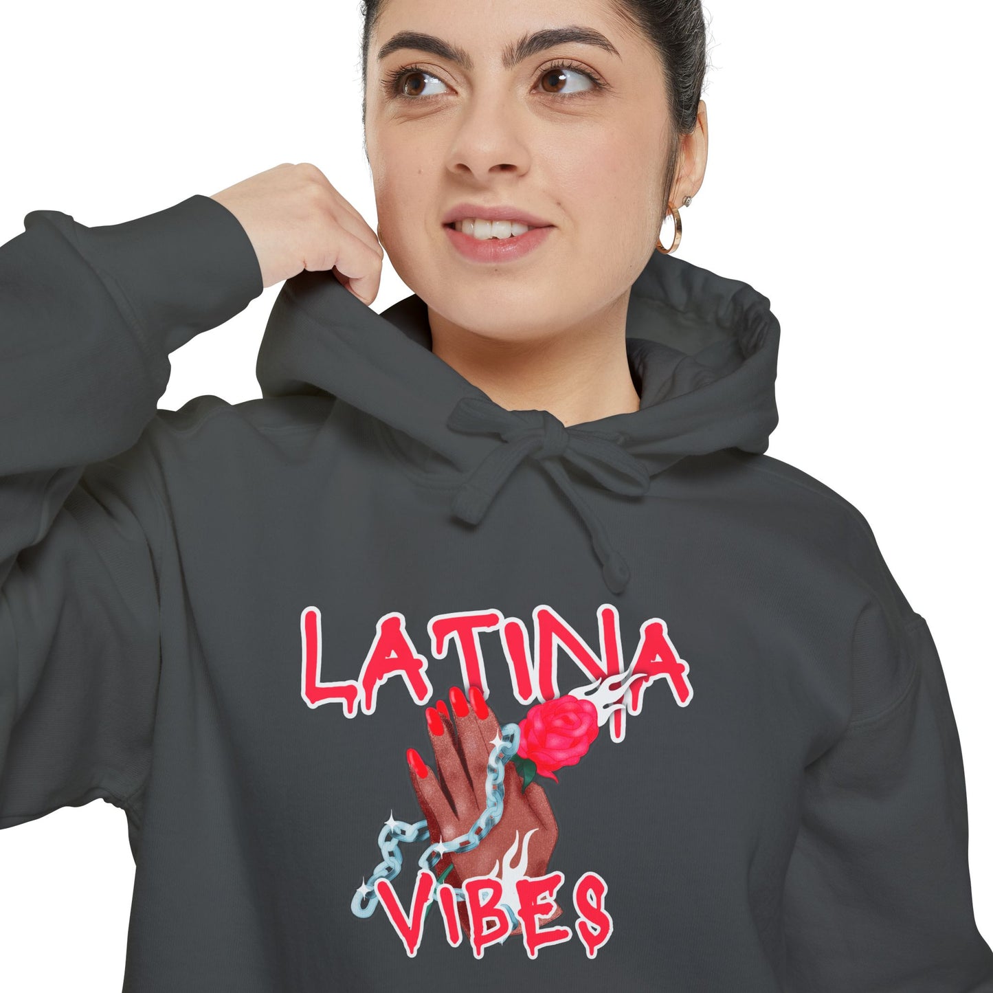 Garment-Dyed Hoodie - Latina Vibes