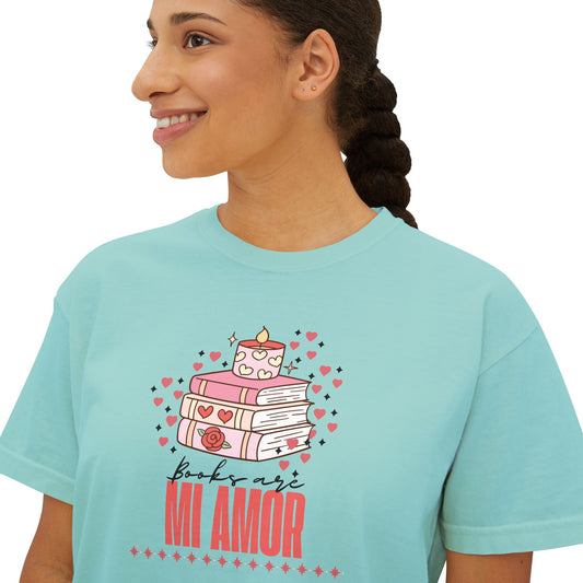 Books Are Mi Amor Boxy Tee