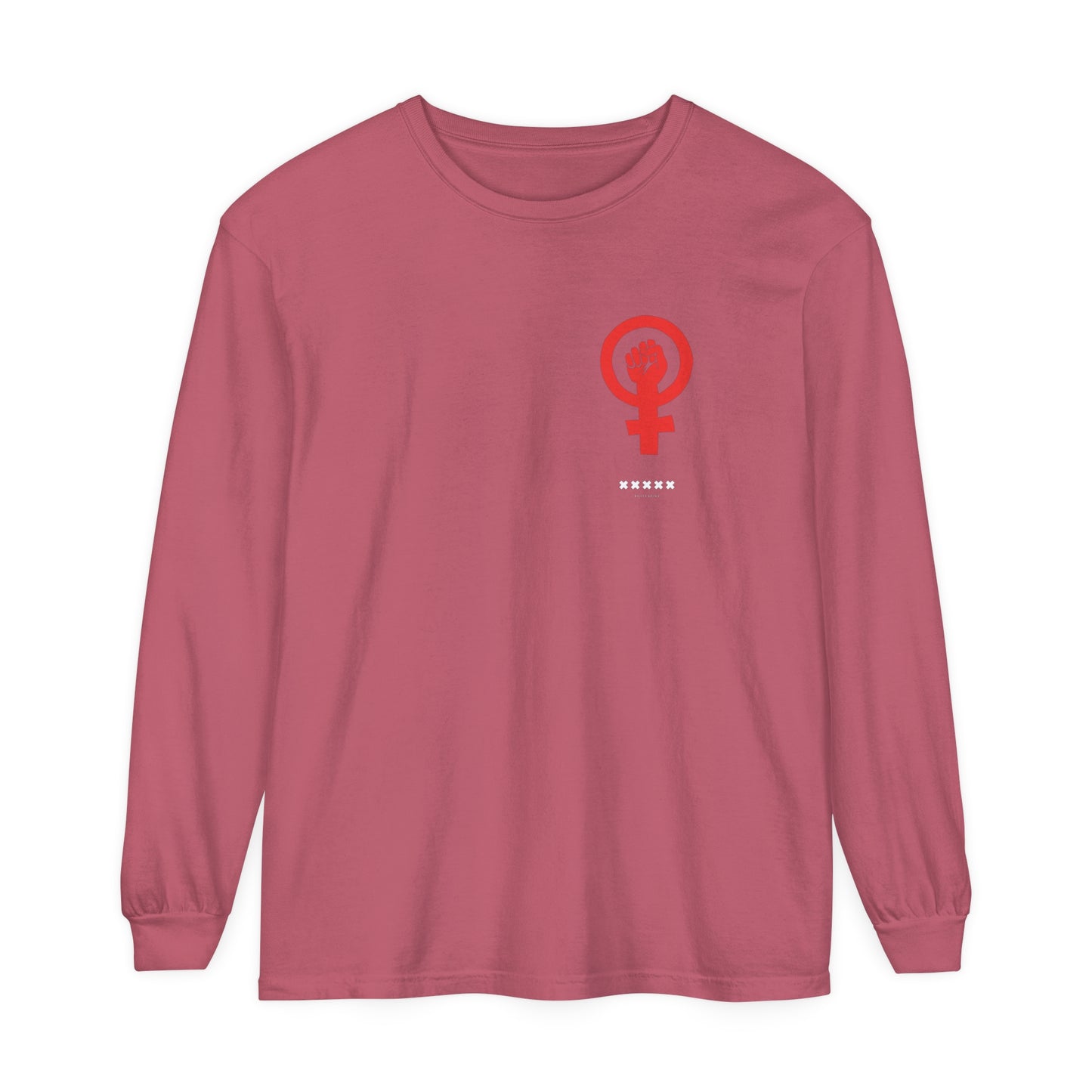 Empoderada Red Feminist Symbol Long Sleeve T-Shirt