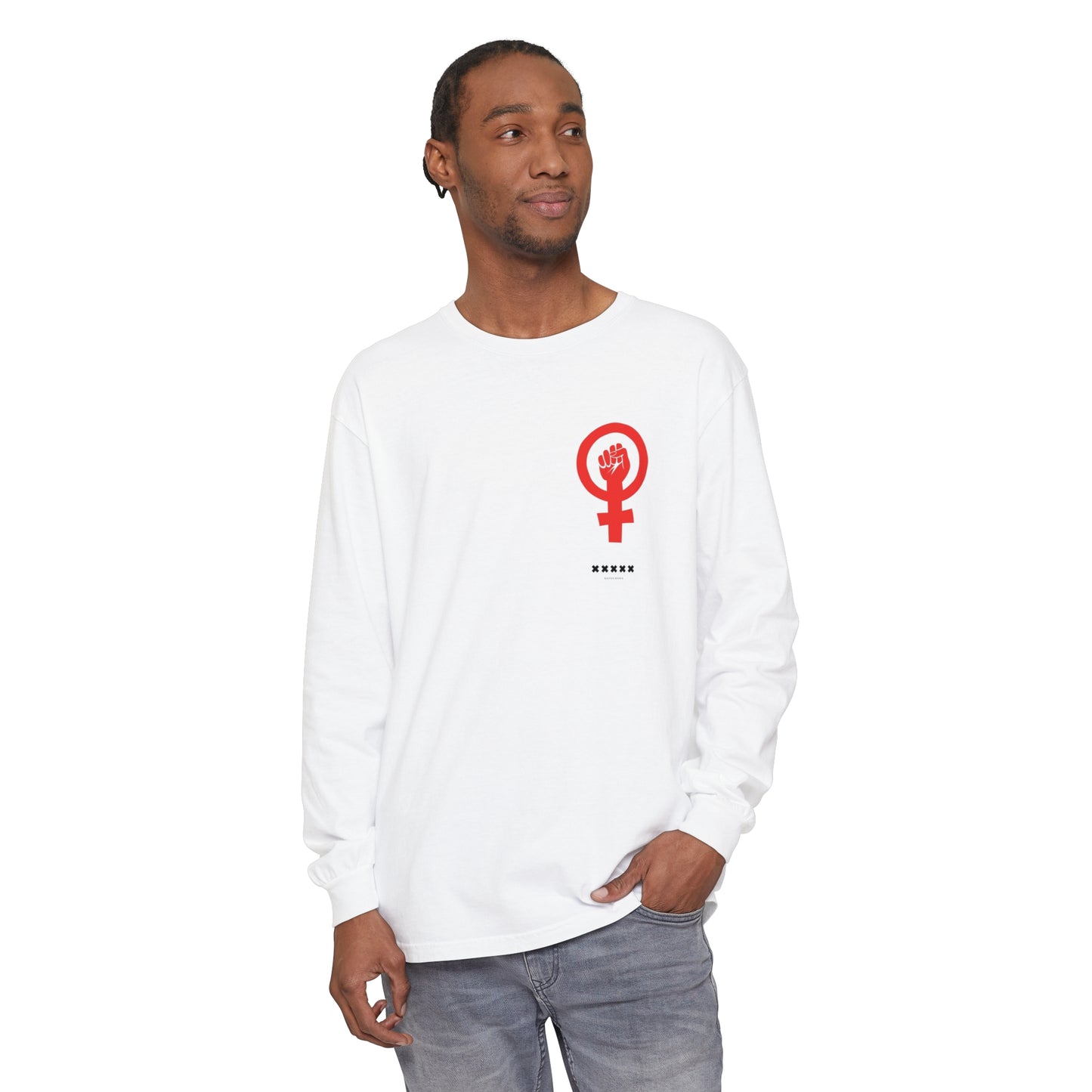 Empoderada Red Feminist Symbol Long Sleeve T-Shirt