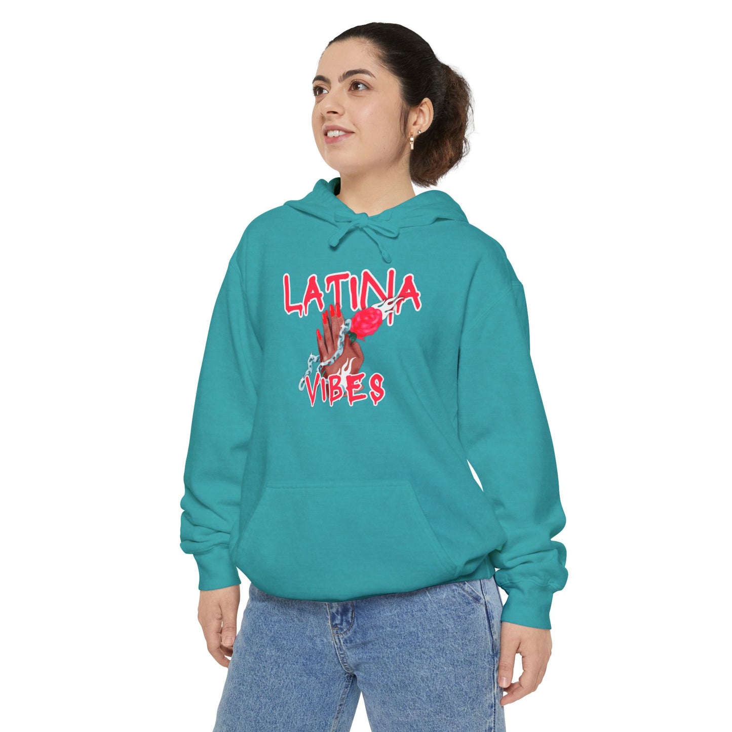 Garment-Dyed Hoodie - Latina Vibes