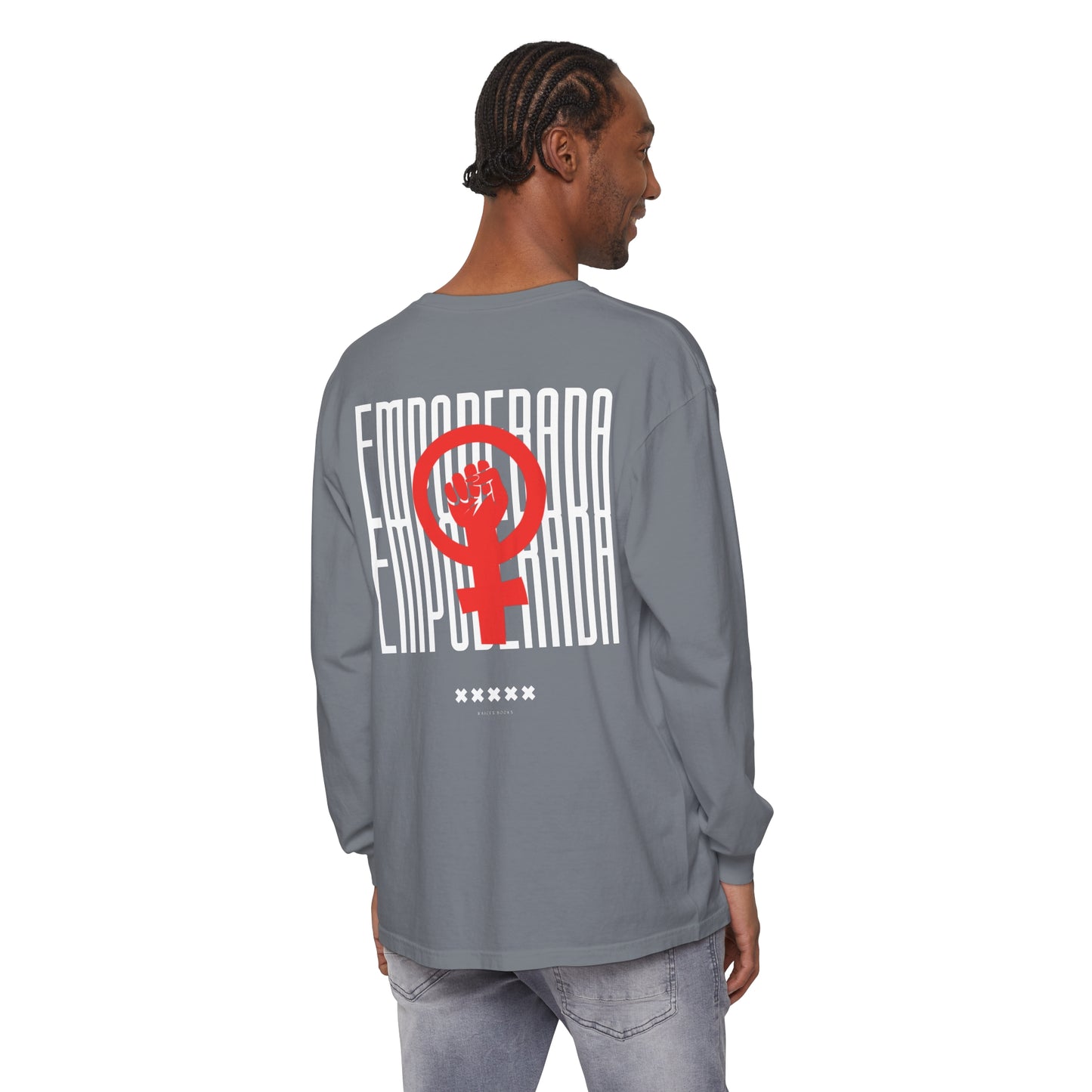Empoderada Red Feminist Symbol Long Sleeve T-Shirt