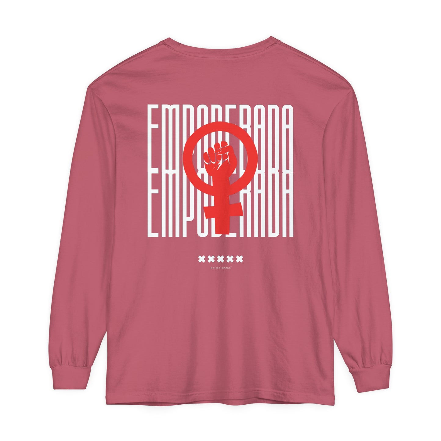Empoderada Red Feminist Symbol Long Sleeve T-Shirt