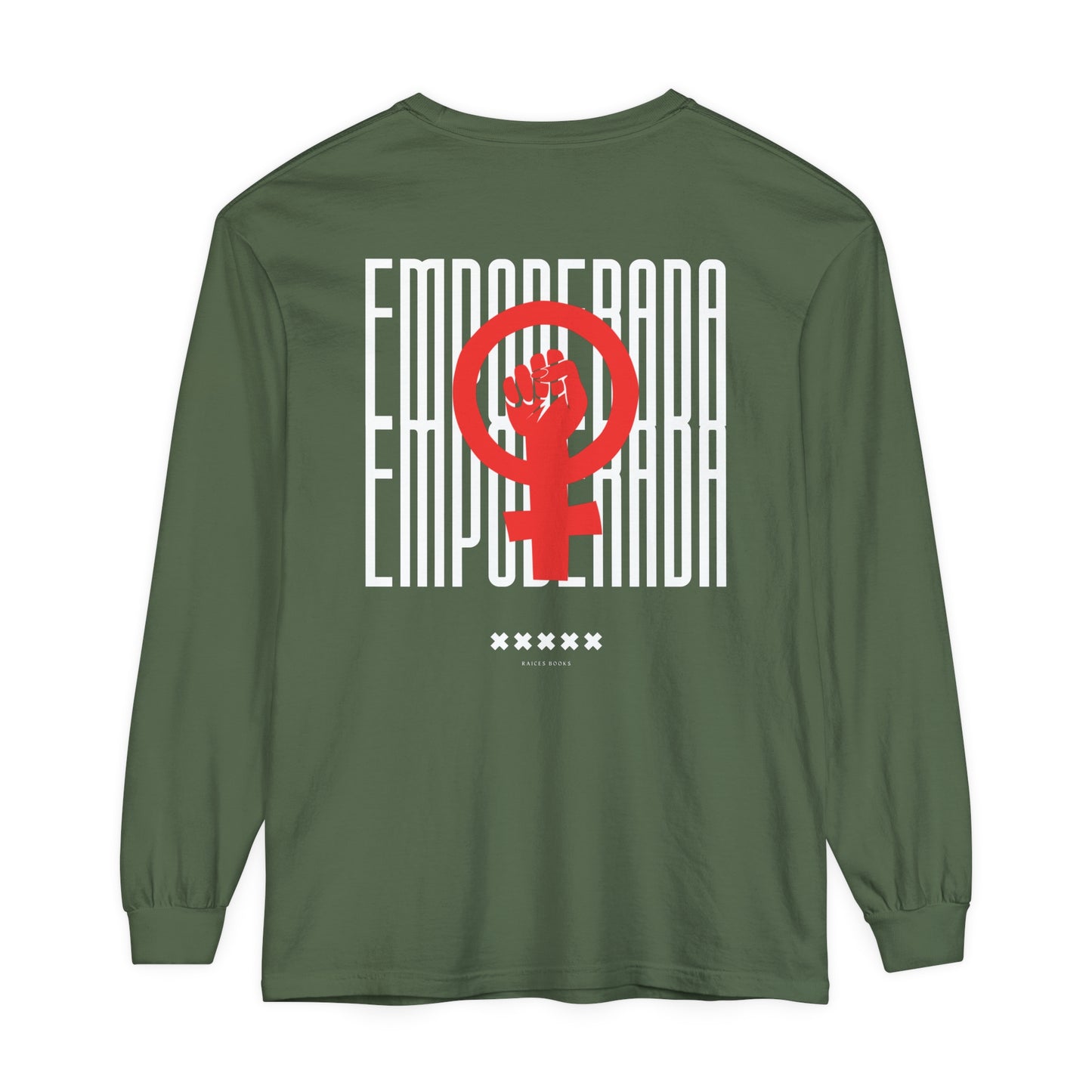 Empoderada Red Feminist Symbol Long Sleeve T-Shirt