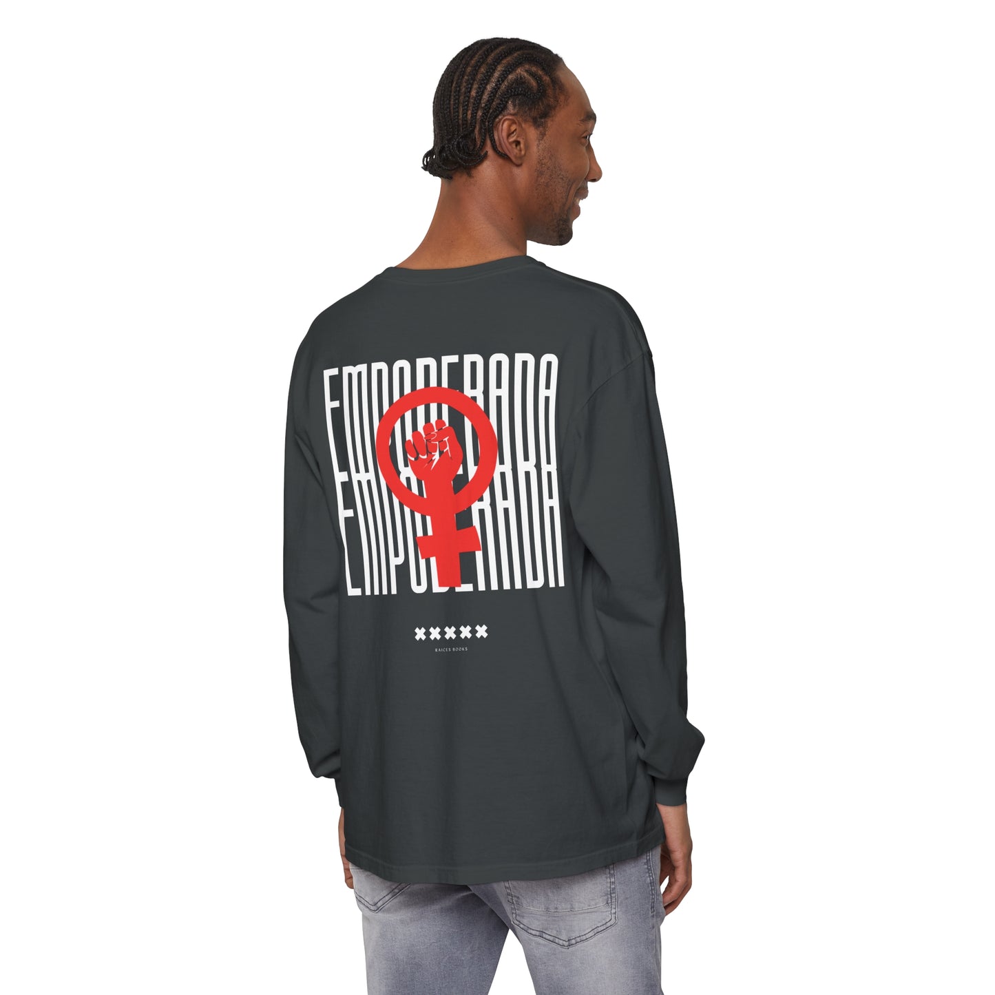 Empoderada Red Feminist Symbol Long Sleeve T-Shirt