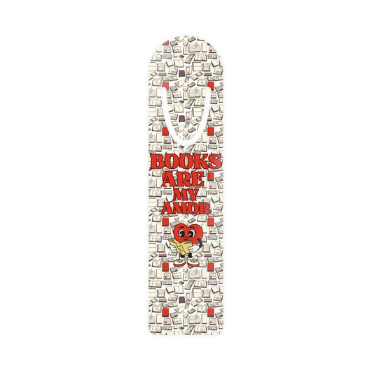 Bookmark - Books Are My Amor Reading Heart Design