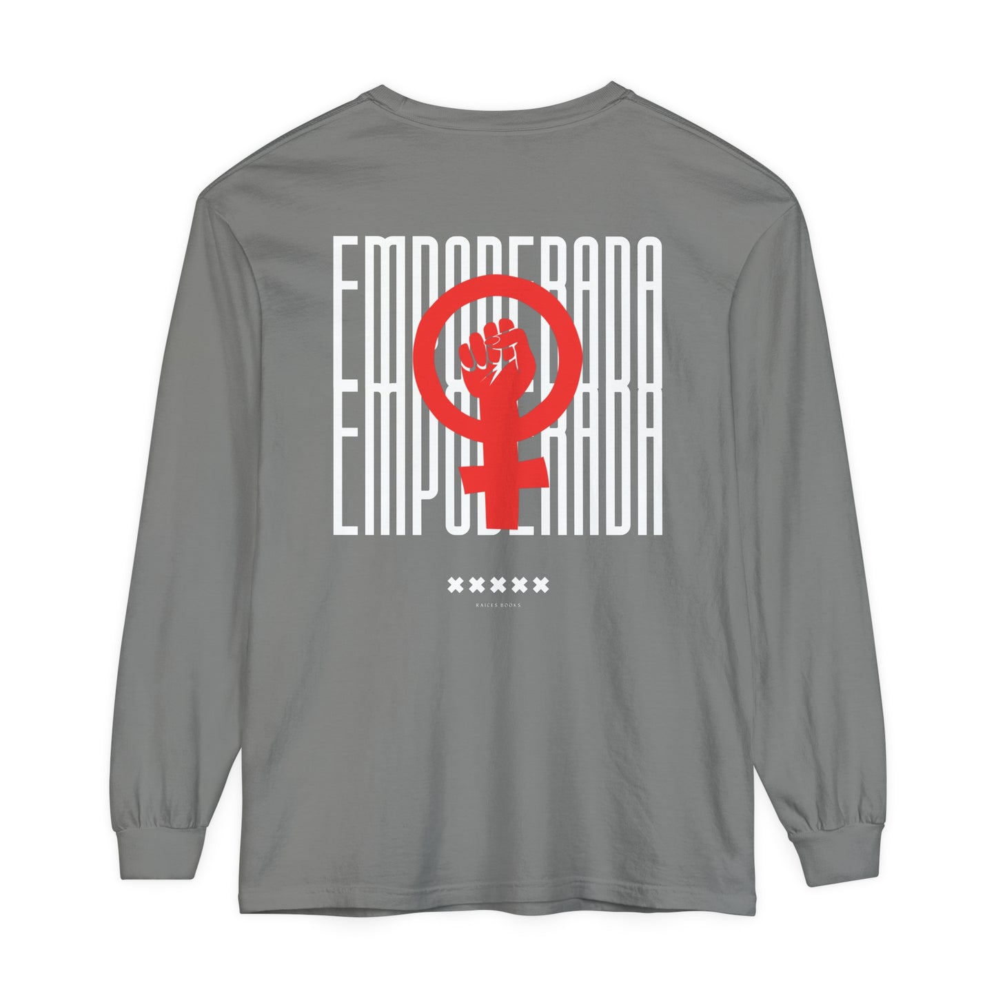 Empoderada Red Feminist Symbol Long Sleeve T-Shirt