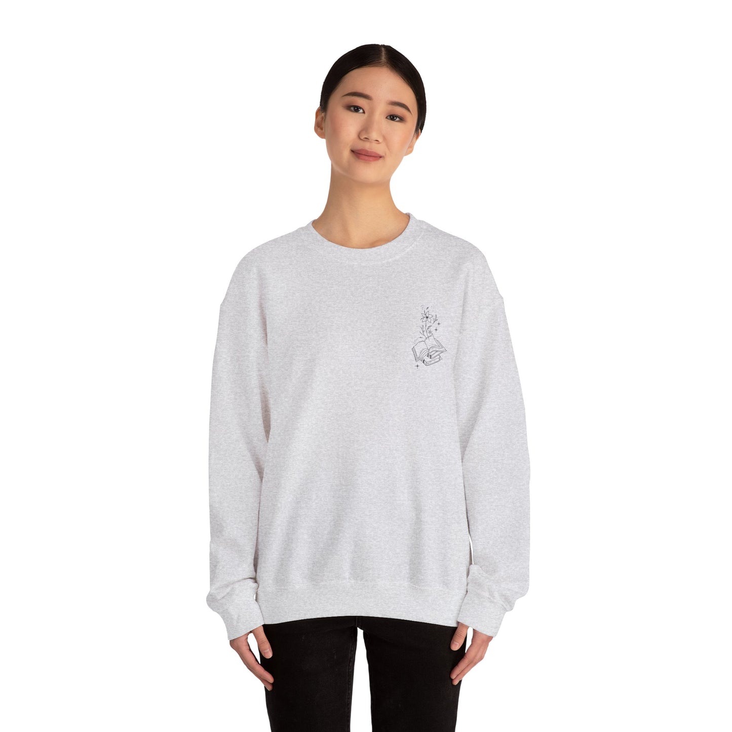 Book Lover Crewneck Sweatshirt - A book a day keeps the chisme away