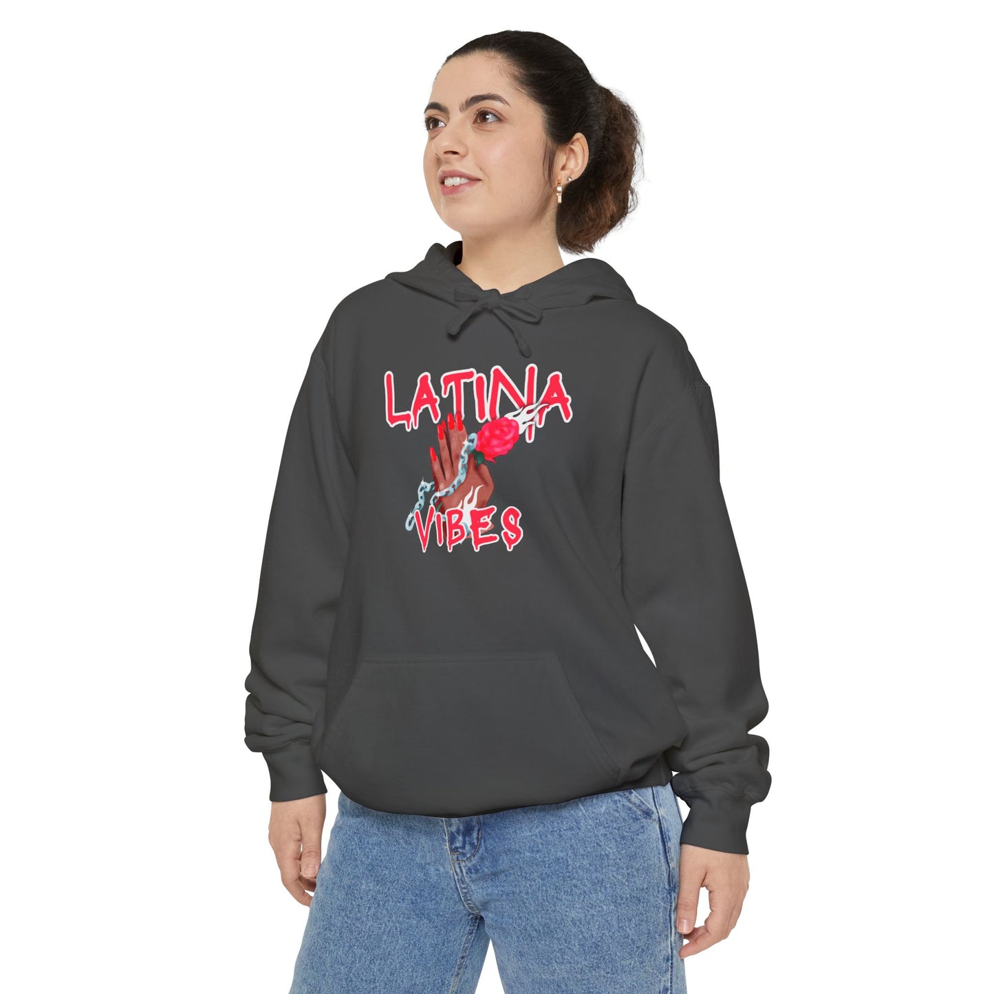 Garment-Dyed Hoodie - Latina Vibes