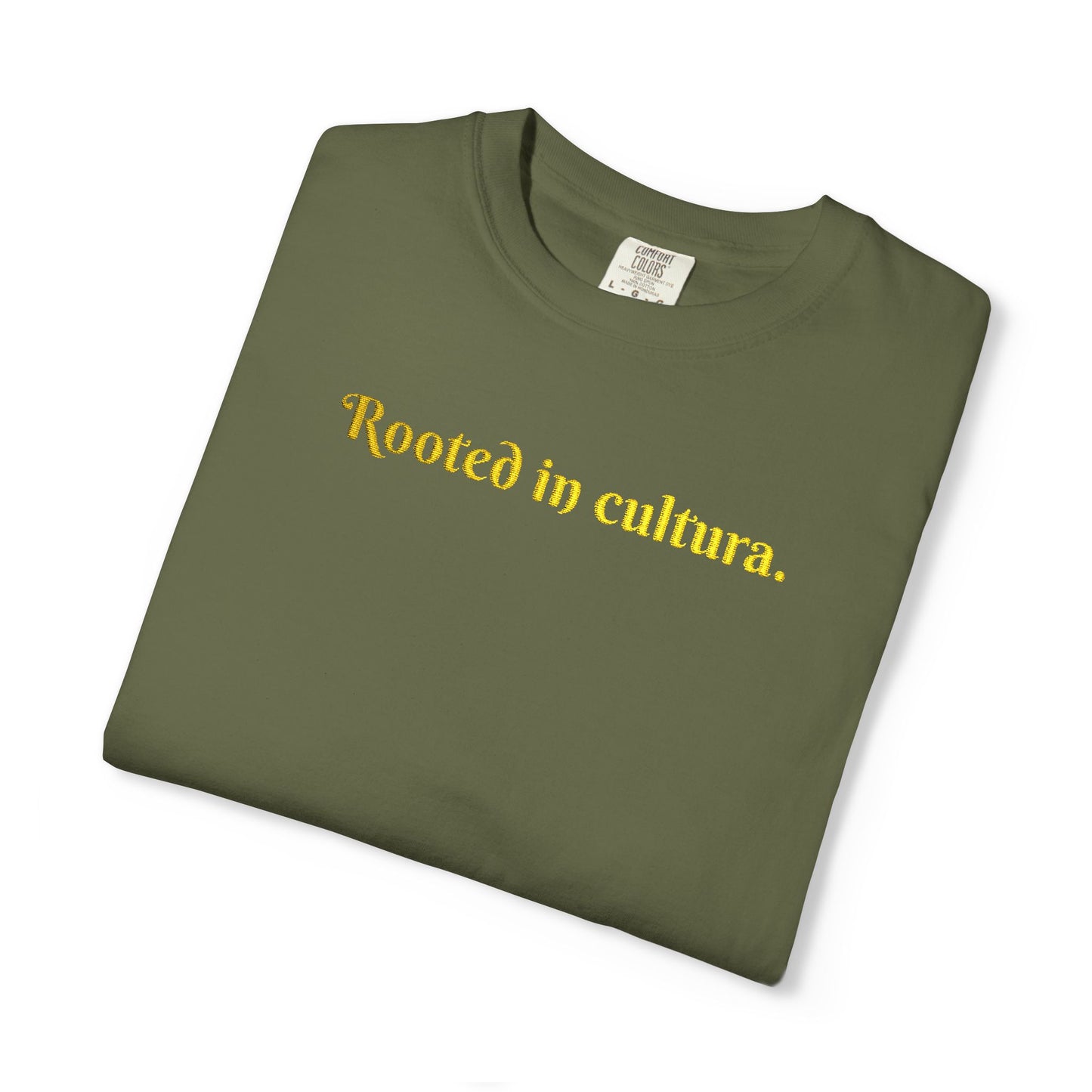 Embroidered Rooted In Cultura Unisex Tee