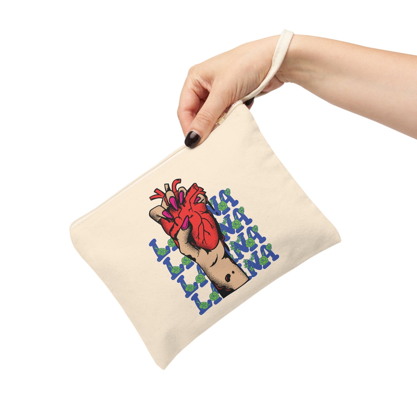 Zipper Pouch - Latina Heart Design