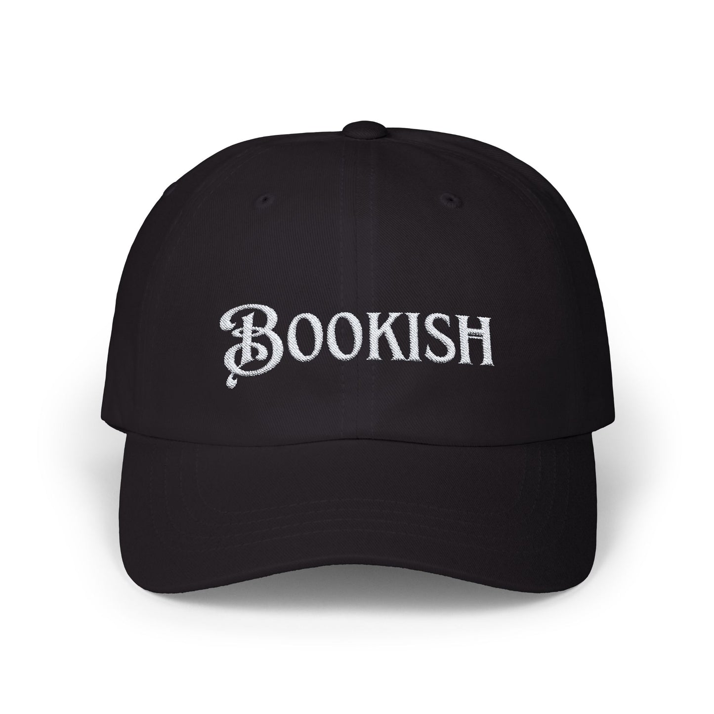 Embroidered Bookish Cap