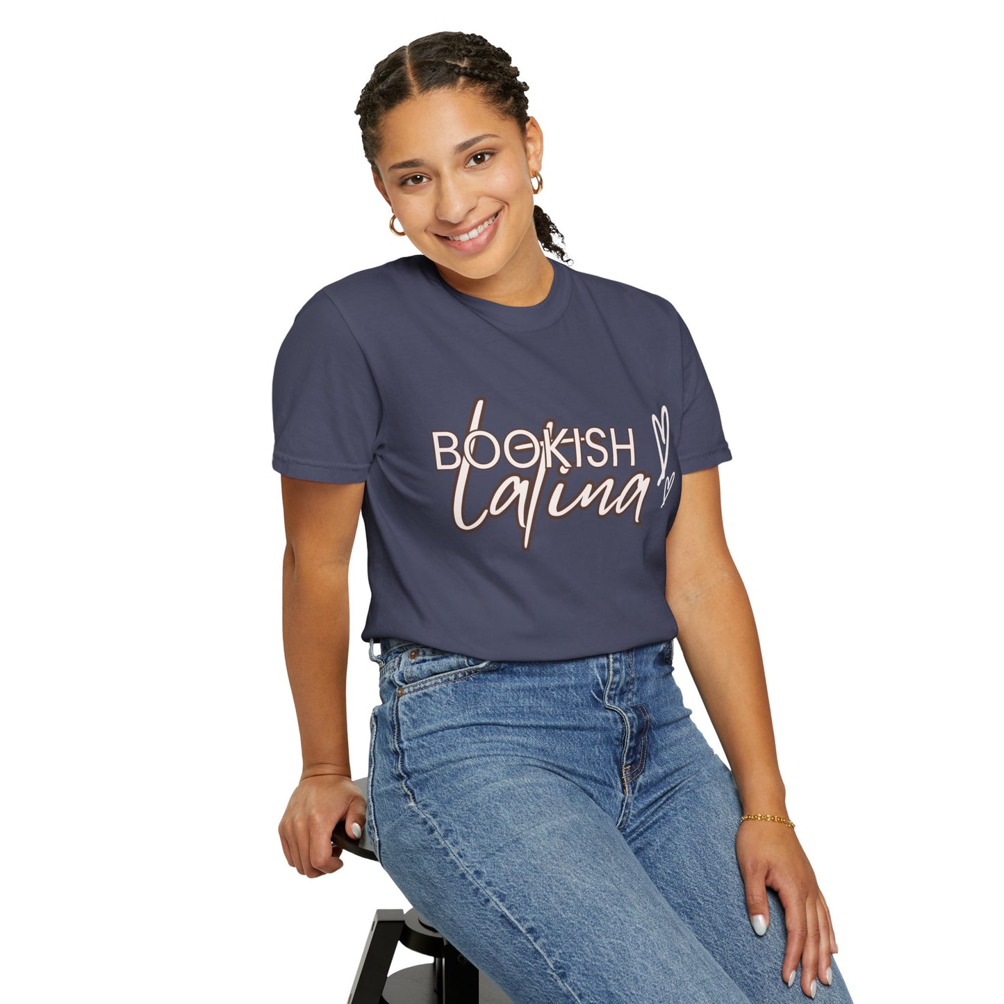 Bookish Latina Unisex T-Shirt- with hearts design