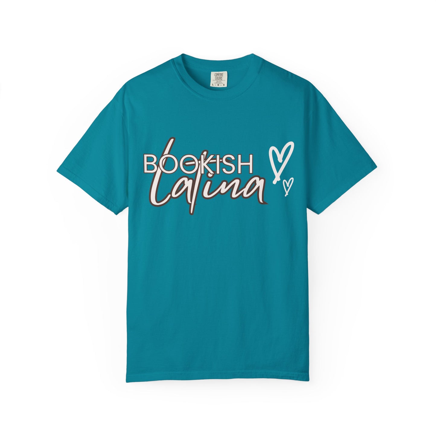 Bookish Latina Unisex T-Shirt- with hearts design