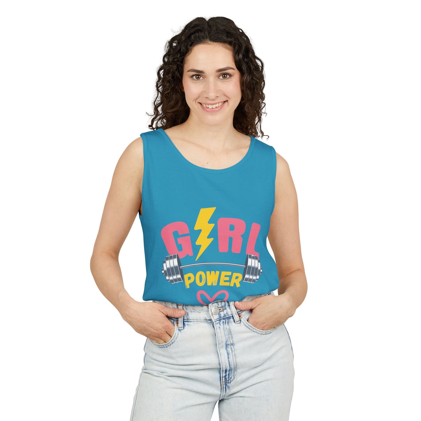 Empower Her: Girl Power Garment Dyed Tank Top