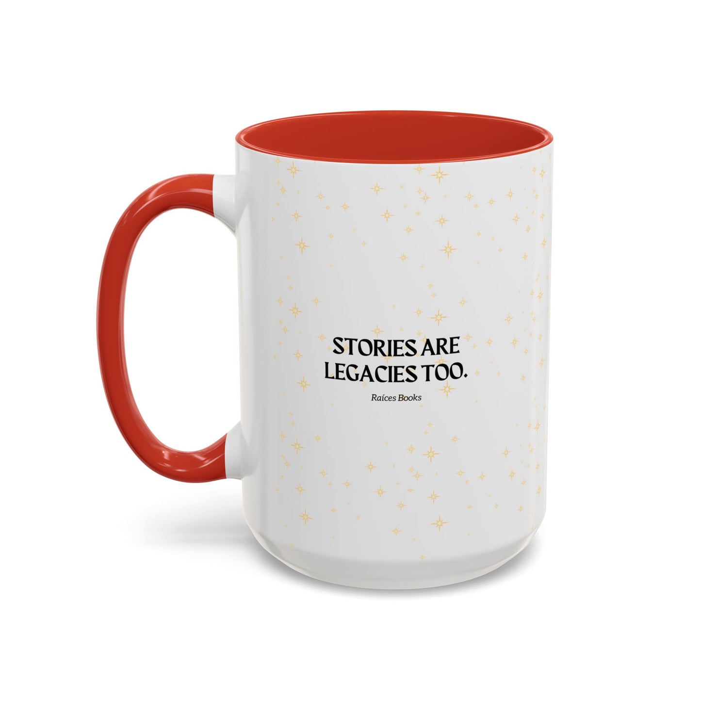 Coffee Mug - Stories are Legacies Too with Catrina, Tree, and Book Design