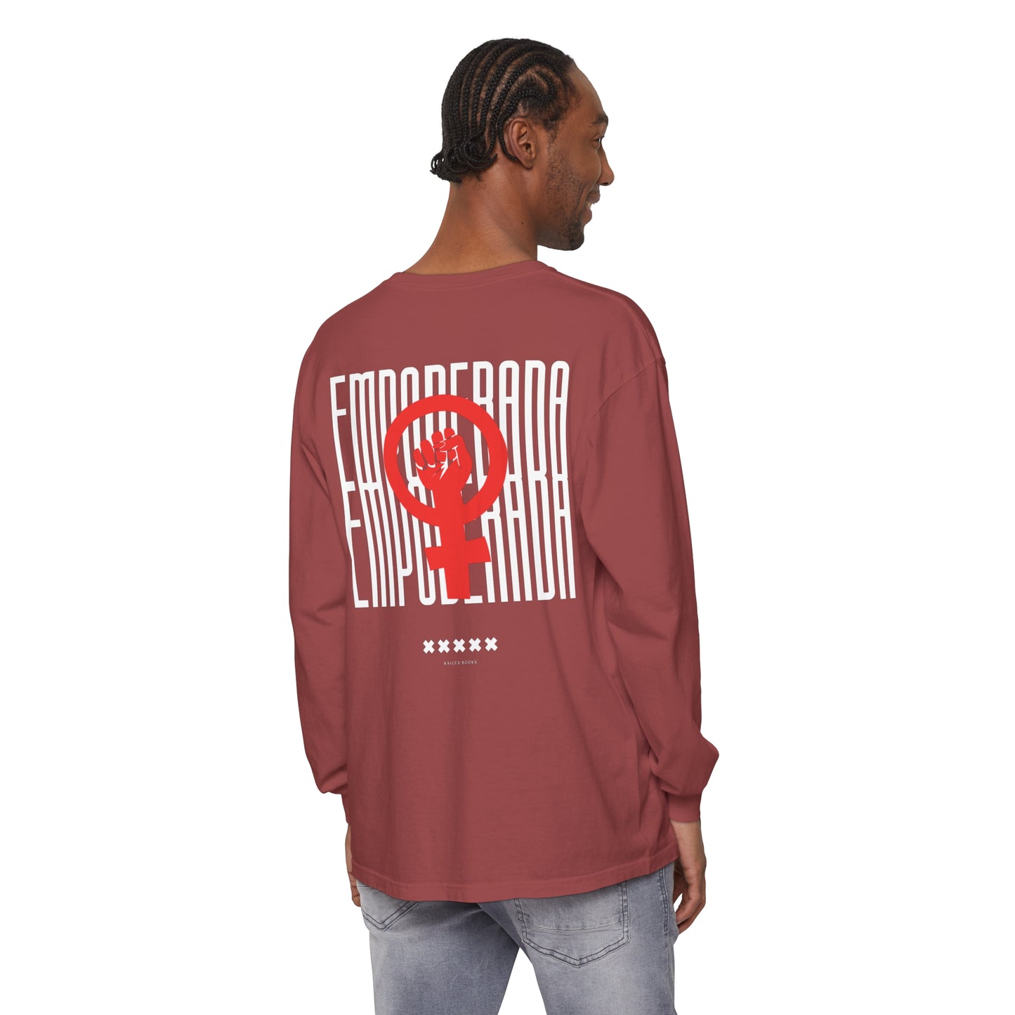 Empoderada Red Feminist Symbol Long Sleeve T-Shirt