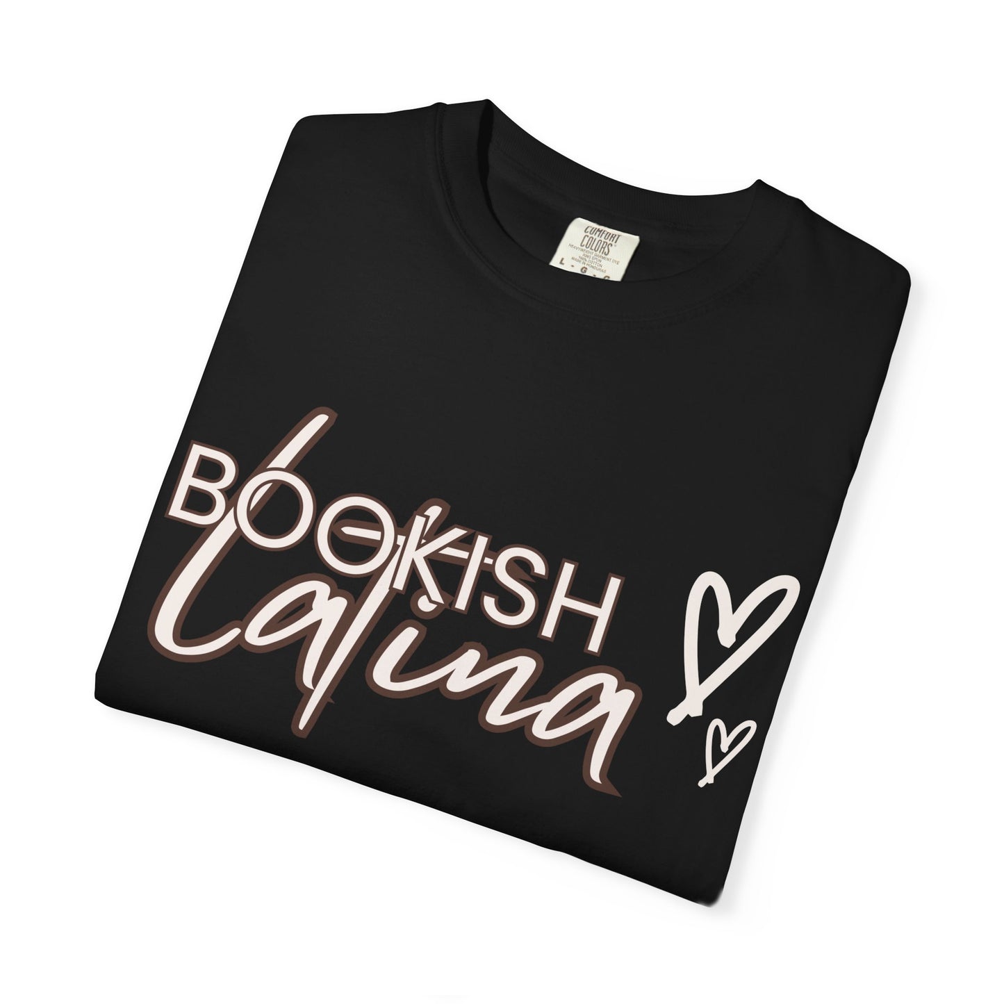 Bookish Latina Unisex T-Shirt- with hearts design