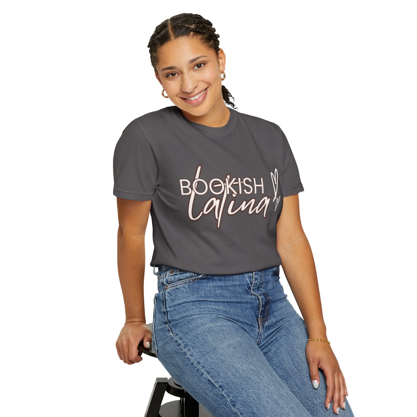 Bookish Latina Unisex T-Shirt- with hearts design