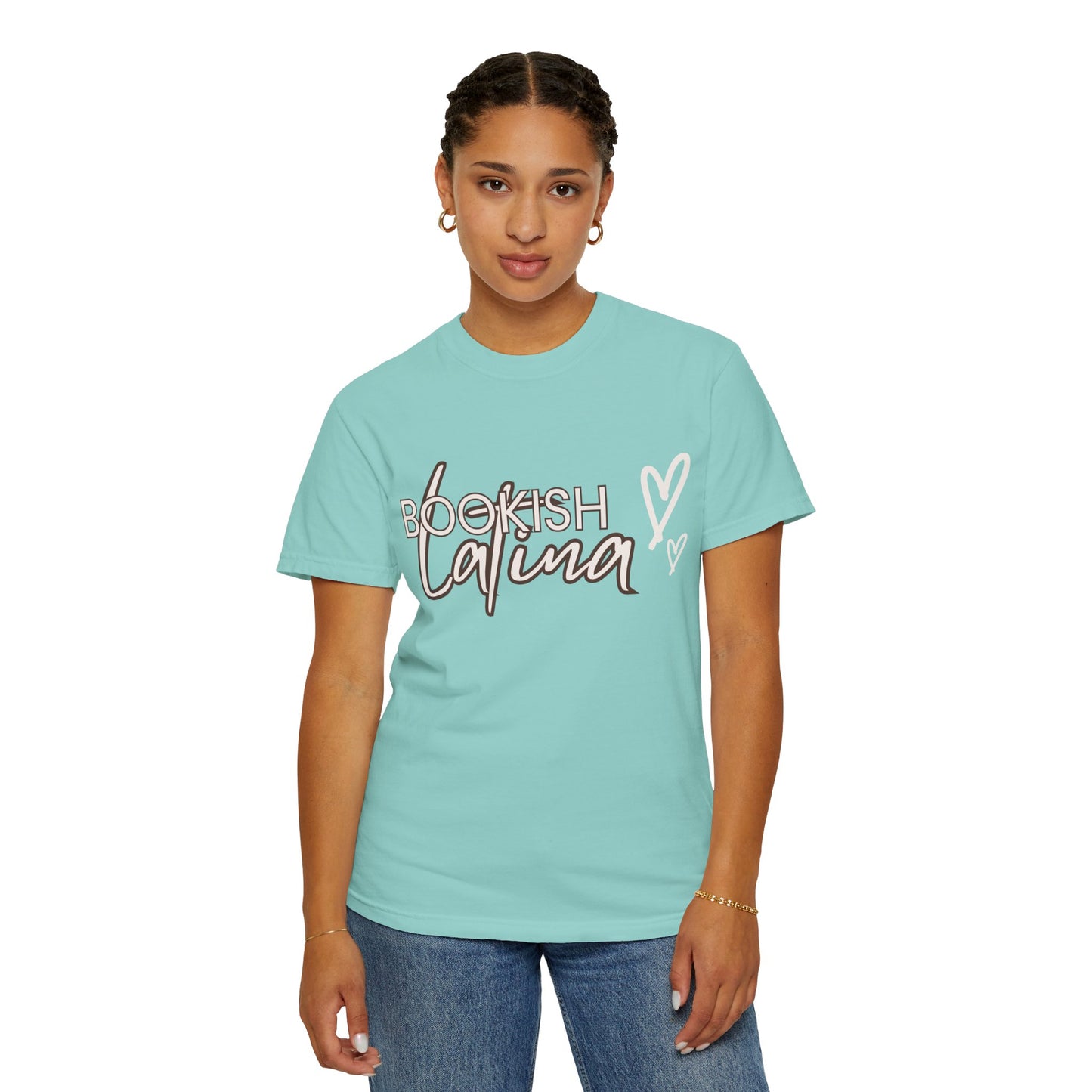 Bookish Latina Unisex T-Shirt- with hearts design