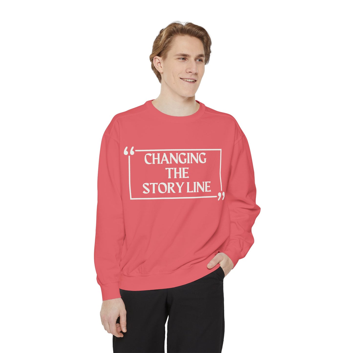 "Changing the Story Line" Unisex Garment-Dyed Sweatshirt