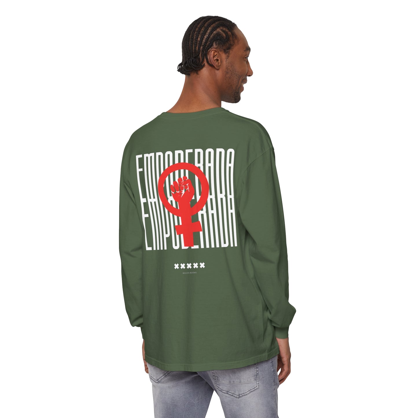 Empoderada Red Feminist Symbol Long Sleeve T-Shirt