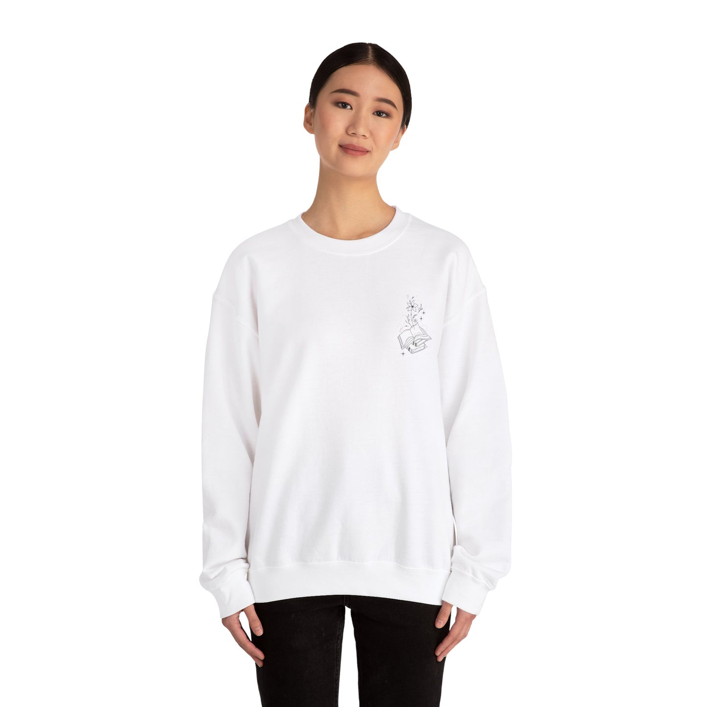 Book Lover Crewneck Sweatshirt - A book a day keeps the chisme away