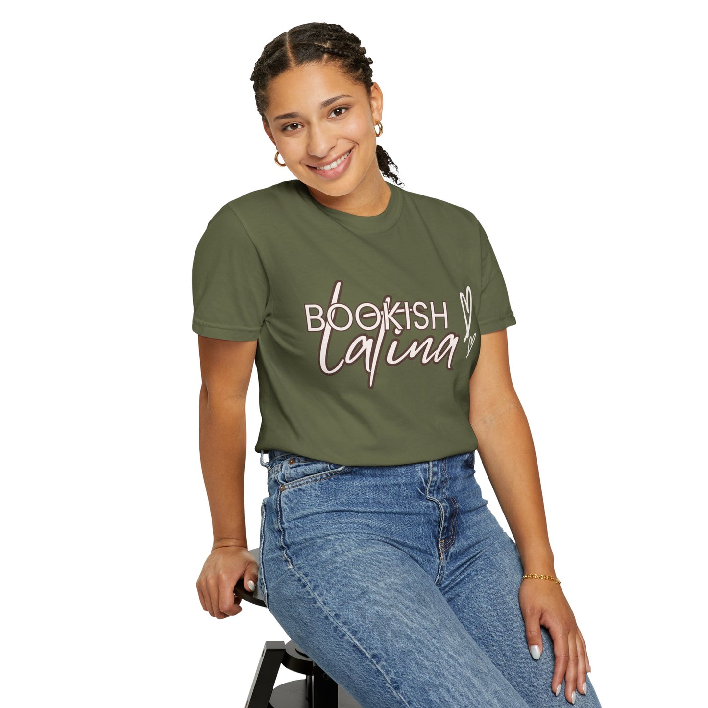 Bookish Latina Unisex T-Shirt- with hearts design