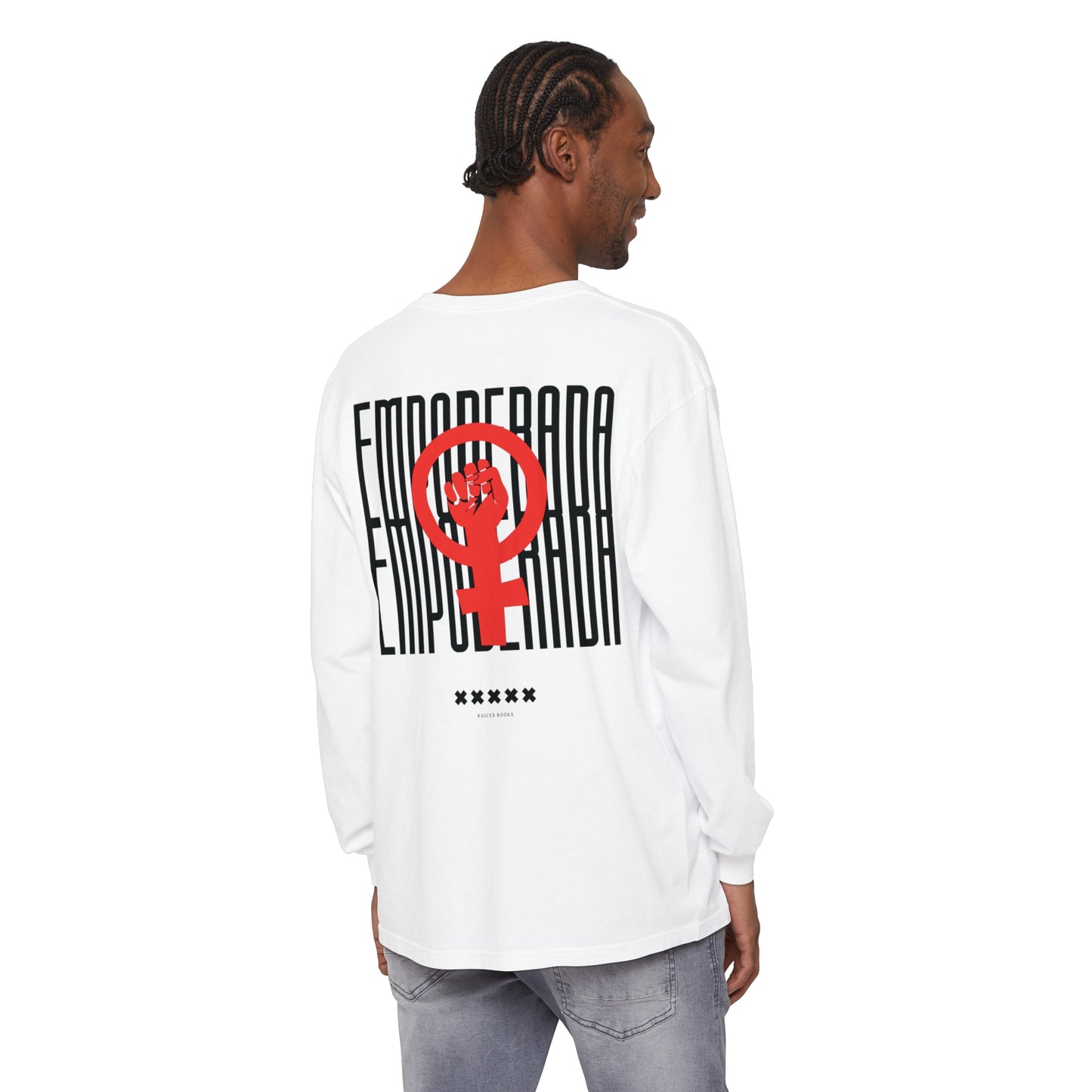 Empoderada Red Feminist Symbol Long Sleeve T-Shirt