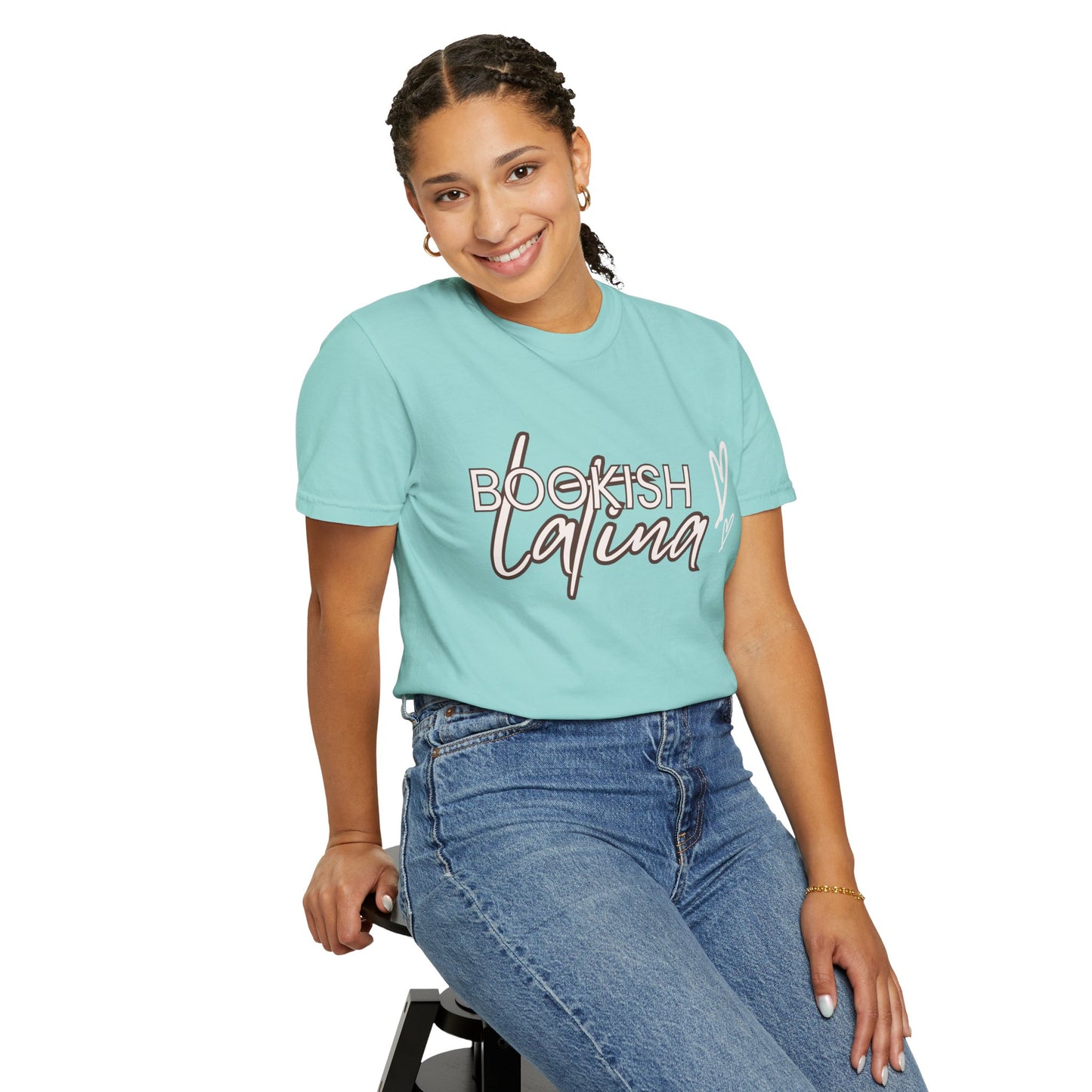 Bookish Latina Unisex T-Shirt- with hearts design