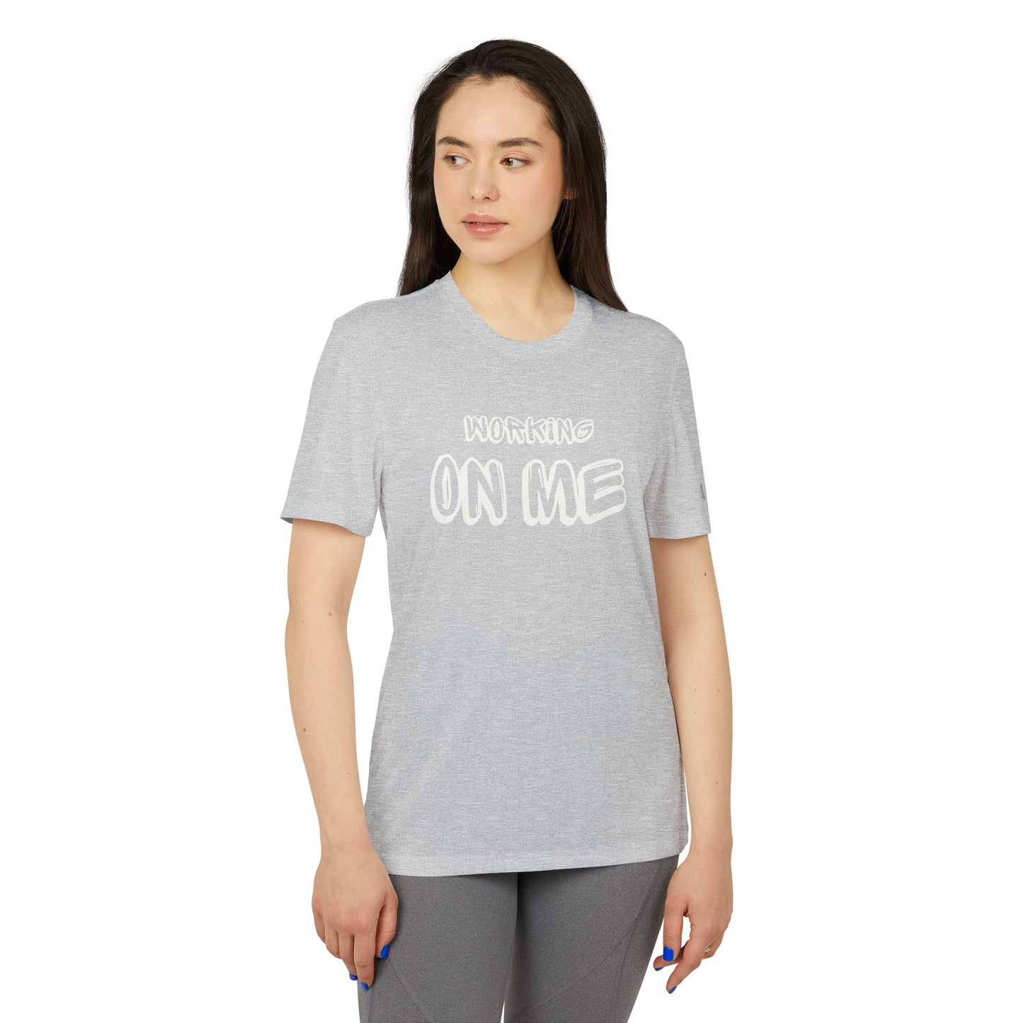 Working on Me adidas® Unisex Sport T-shirt
