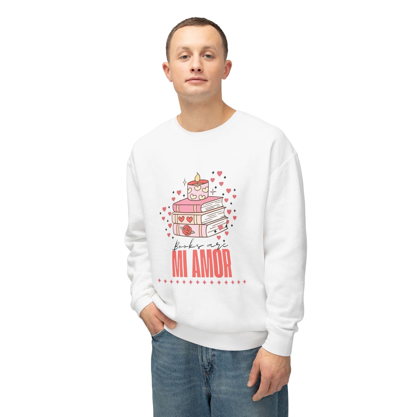 Books Are Mi Amor Crewneck Sweatshirt