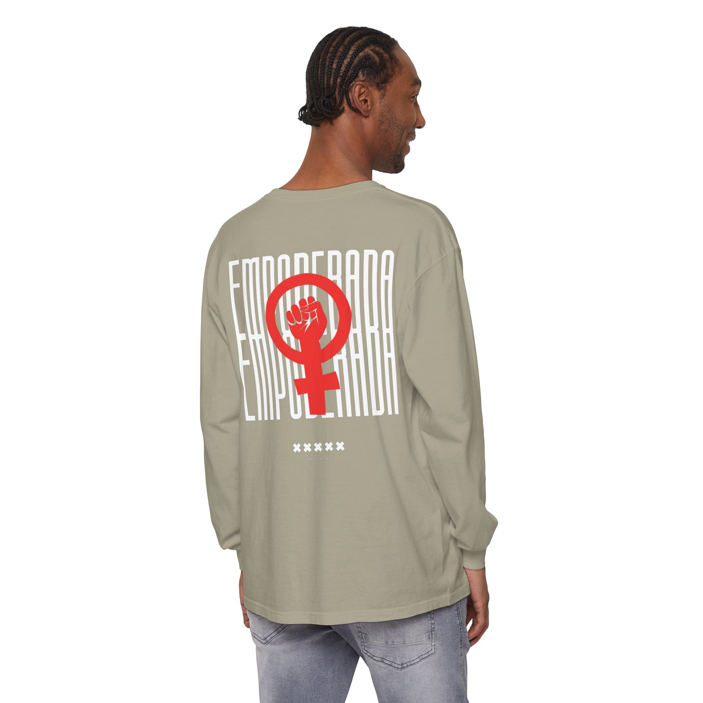 Empoderada Red Feminist Symbol Long Sleeve T-Shirt