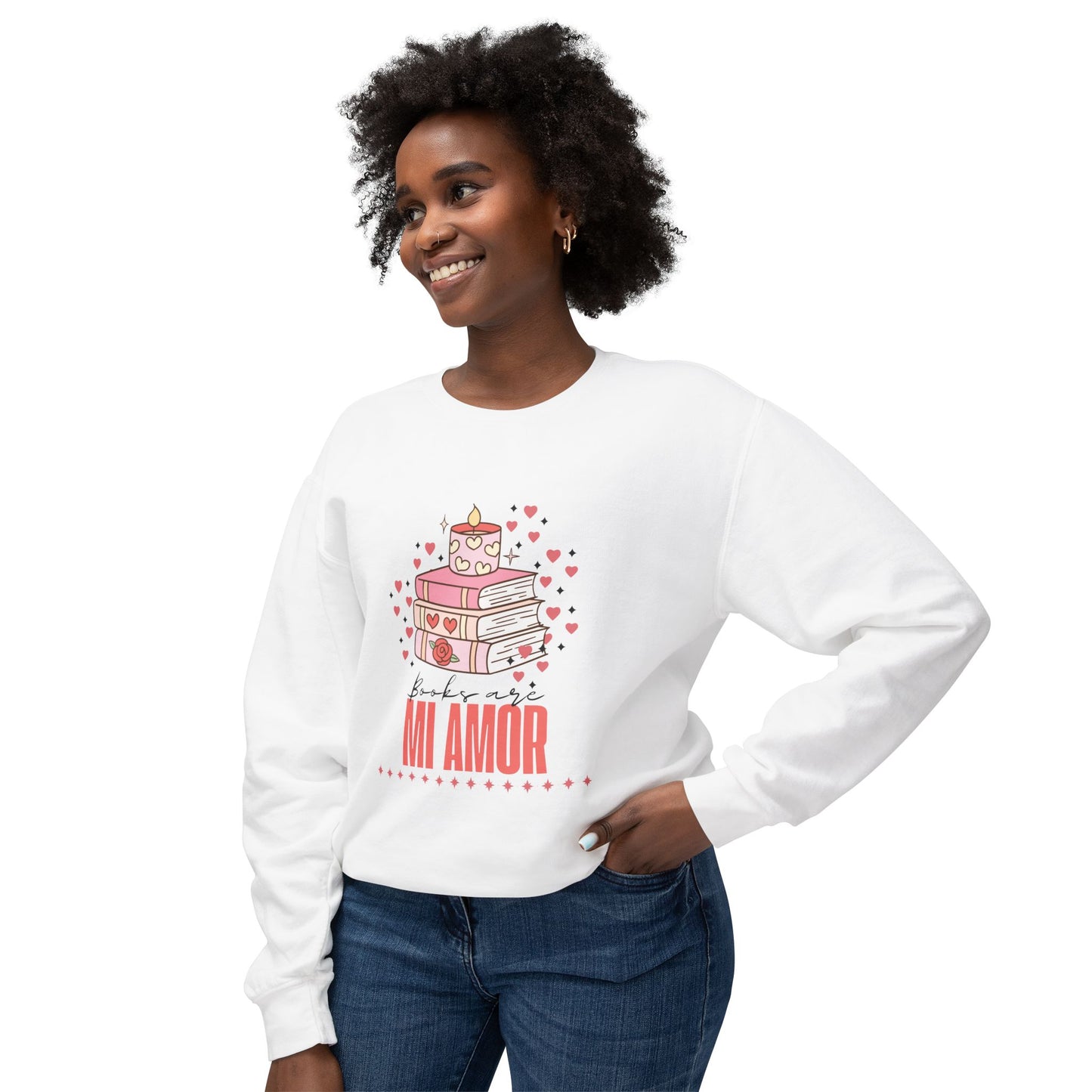 Books Are Mi Amor Crewneck Sweatshirt