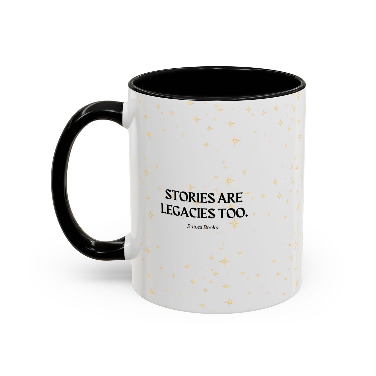 Coffee Mug - Stories are Legacies Too with Catrina, Tree, and Book Design