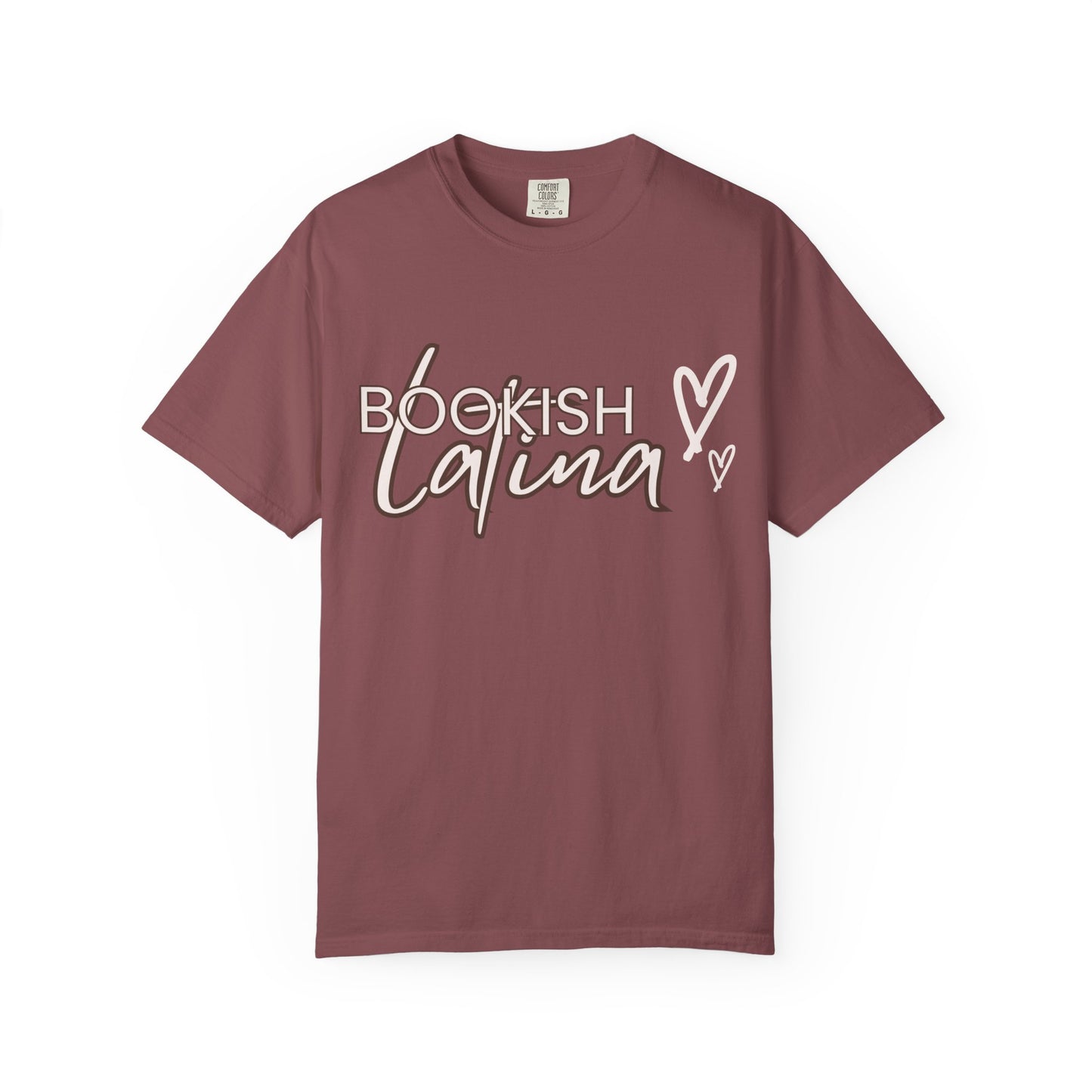 Bookish Latina Unisex T-Shirt- with hearts design