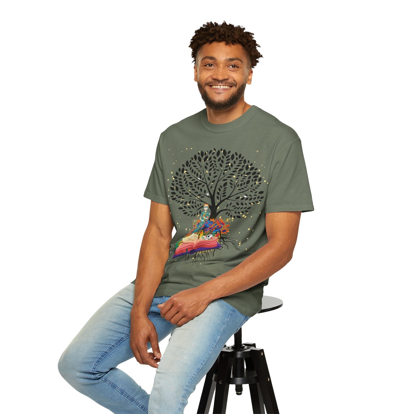 Tree of Life Unisex T-shirt with Calavera Design