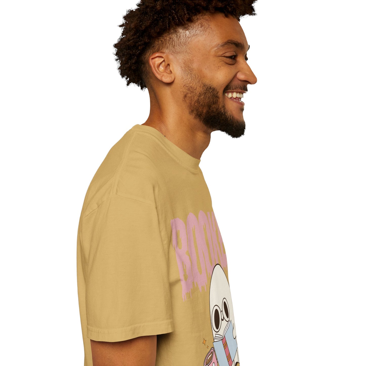 Booked Ghost with Coffee Unisex T-shirt