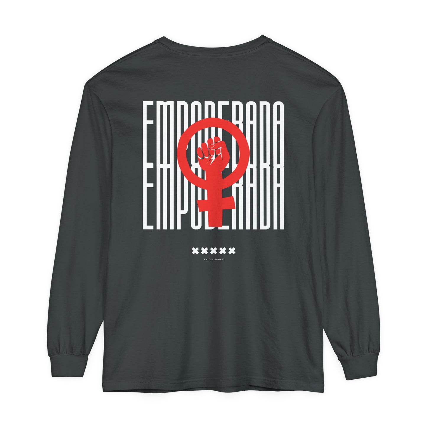 Empoderada Red Feminist Symbol Long Sleeve T-Shirt