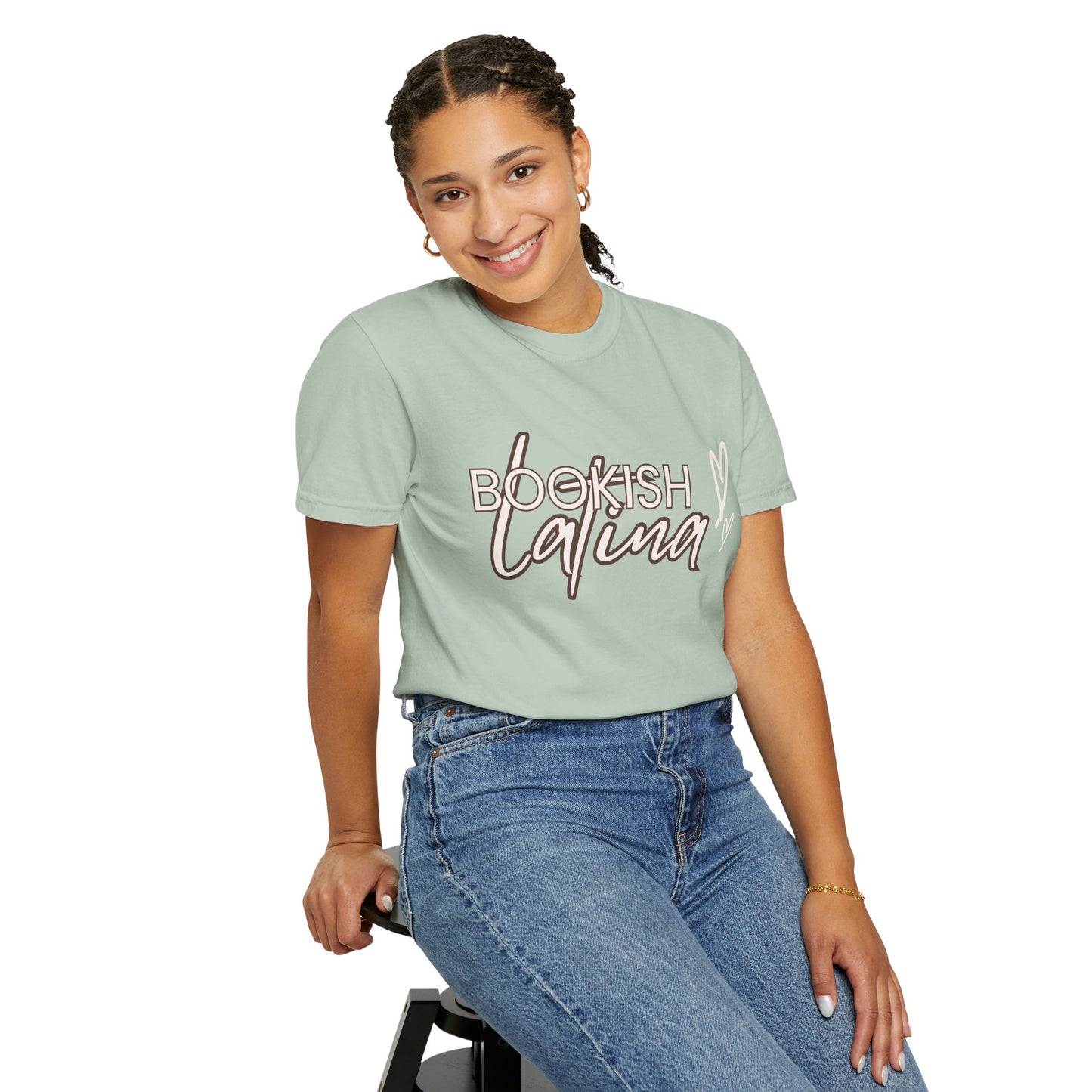 Bookish Latina Unisex T-Shirt- with hearts design