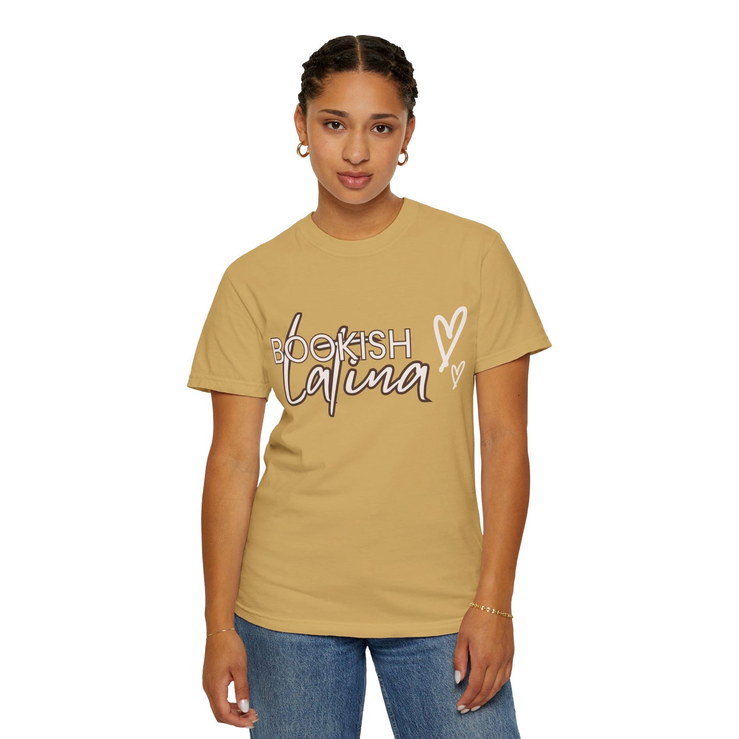 Bookish Latina Unisex T-Shirt- with hearts design
