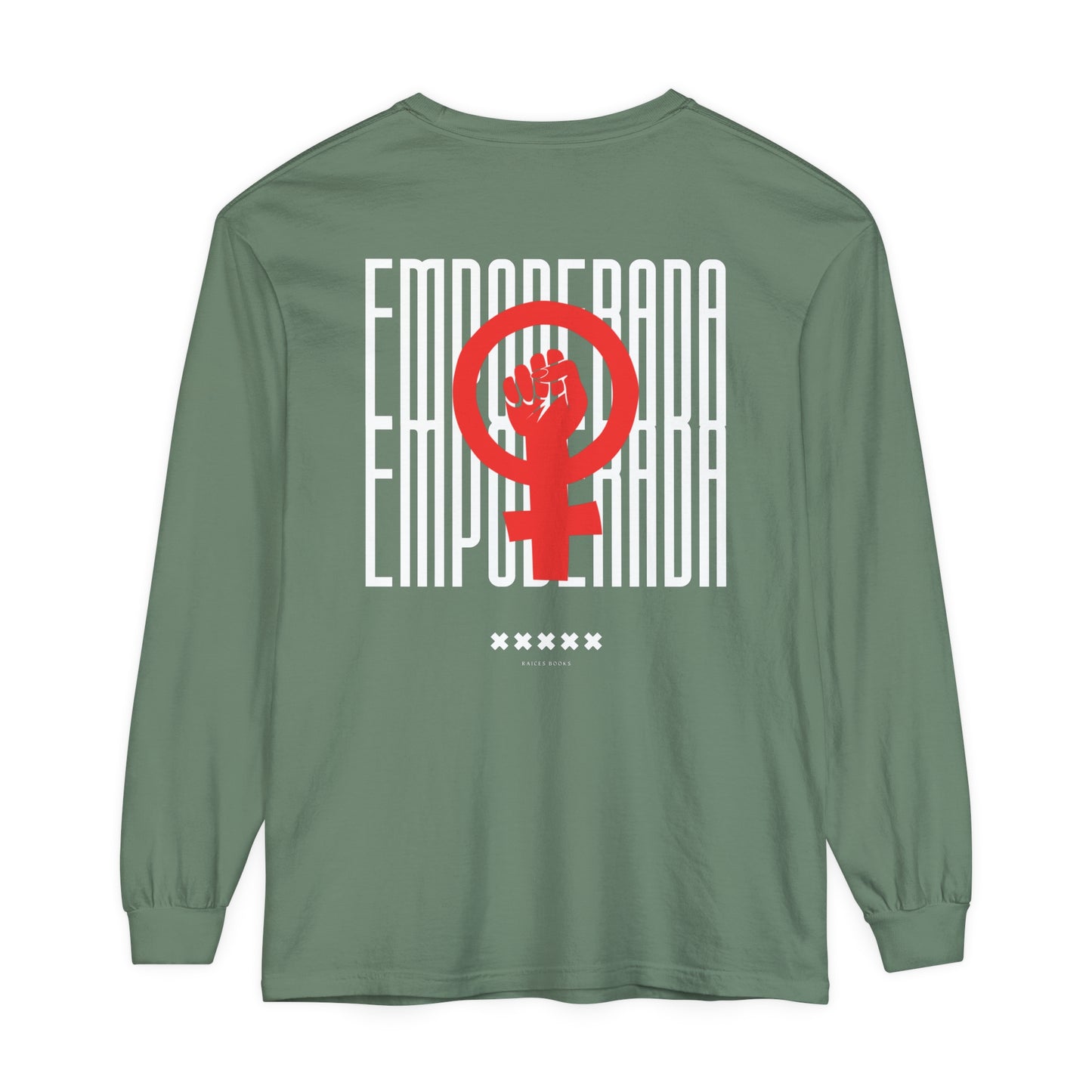 Empoderada Red Feminist Symbol Long Sleeve T-Shirt