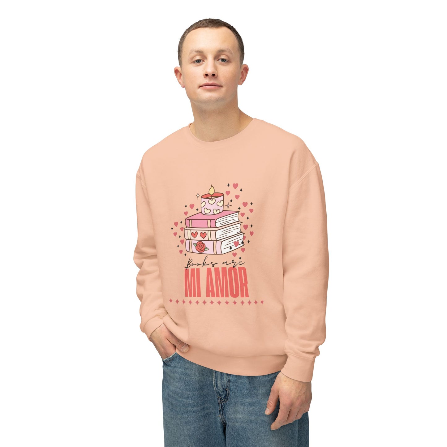 Books Are Mi Amor Crewneck Sweatshirt