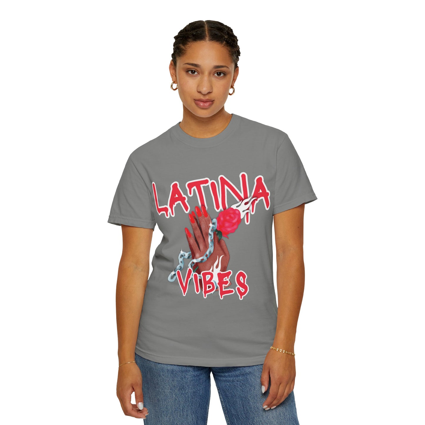 Bold, Stylish & Empowering Garment-Dyed T-shirt - Latina Vibes