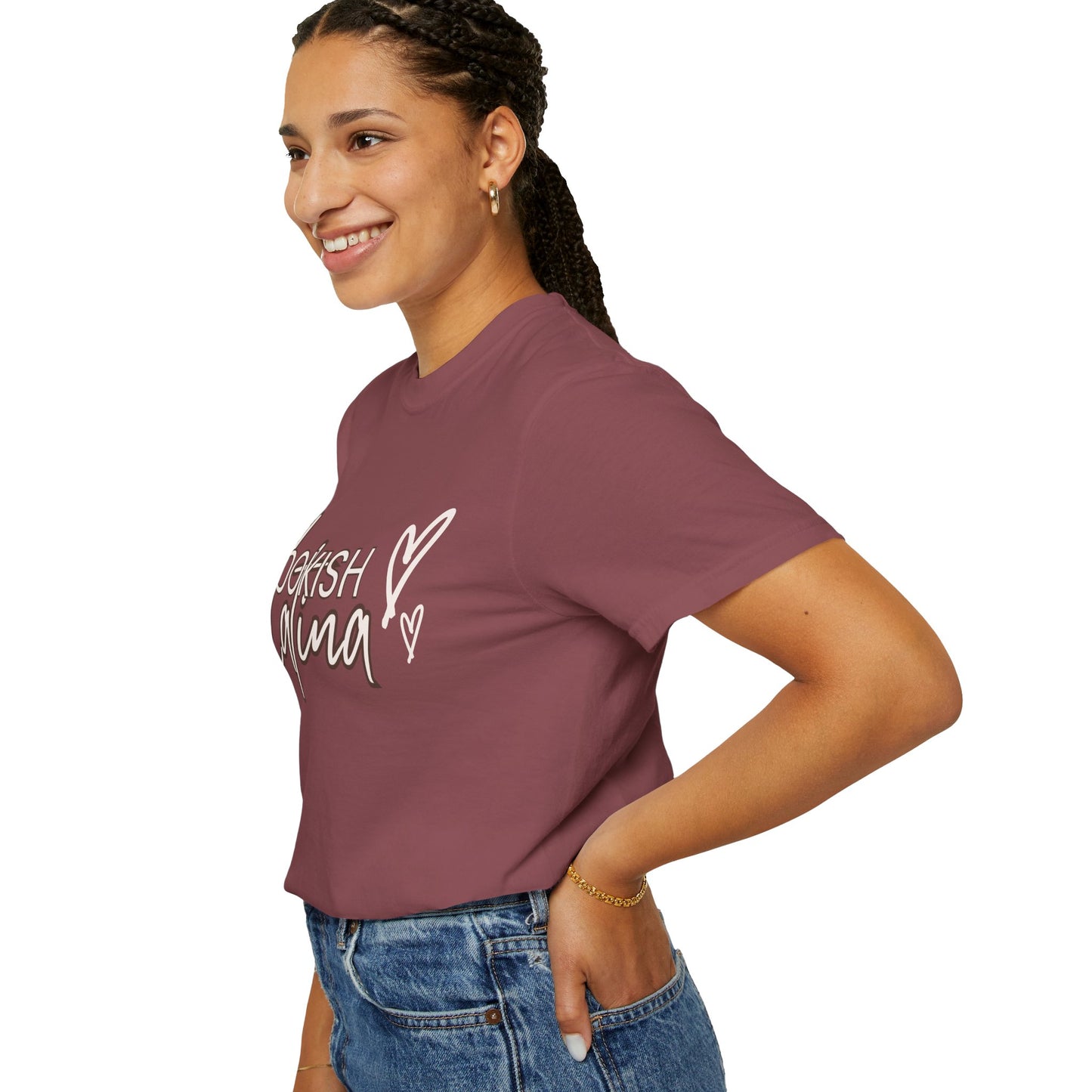 Bookish Latina Unisex T-Shirt- with hearts design