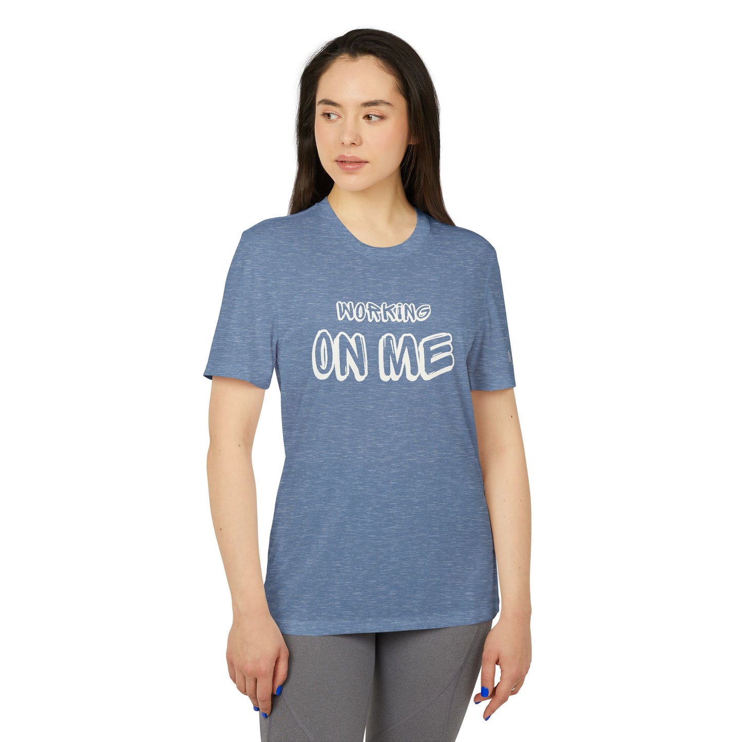 Working on Me adidas® Unisex Sport T-shirt