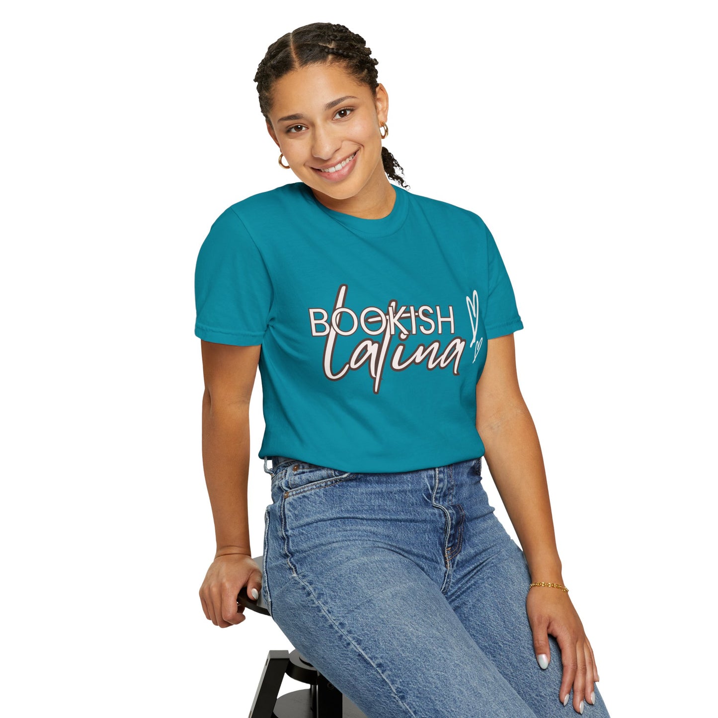 Bookish Latina Unisex T-Shirt- with hearts design