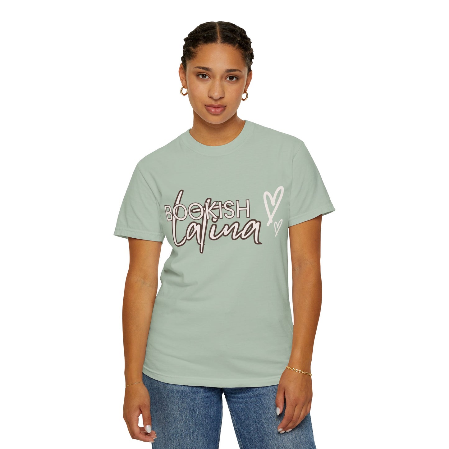 Bookish Latina Unisex T-Shirt- with hearts design