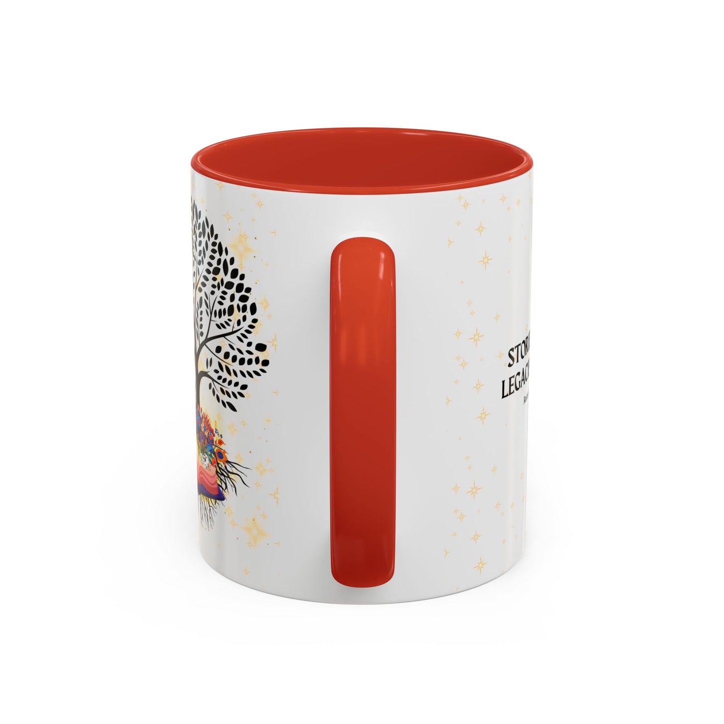 Coffee Mug - Stories are Legacies Too with Catrina, Tree, and Book Design