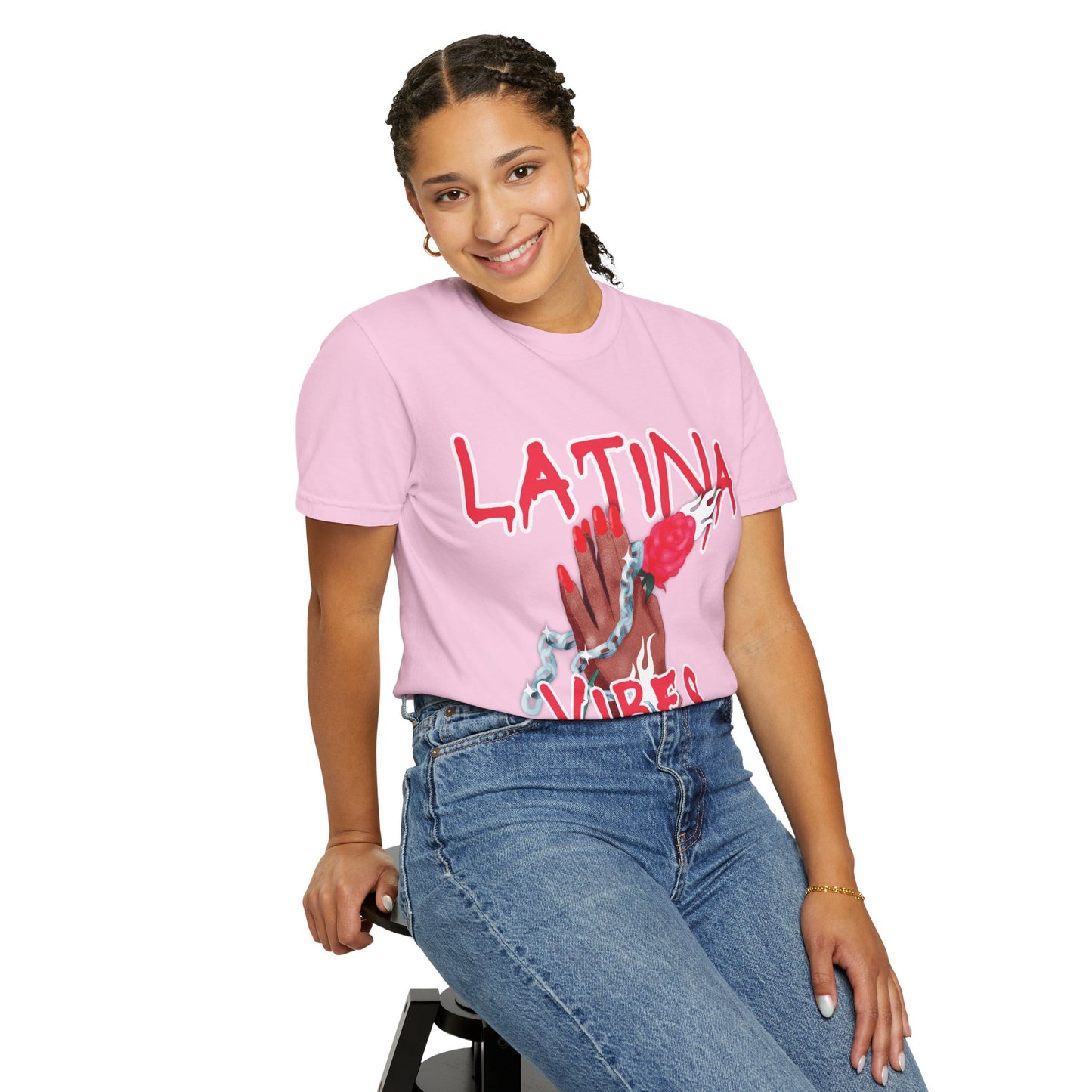 Bold, Stylish & Empowering Garment-Dyed T-shirt - Latina Vibes